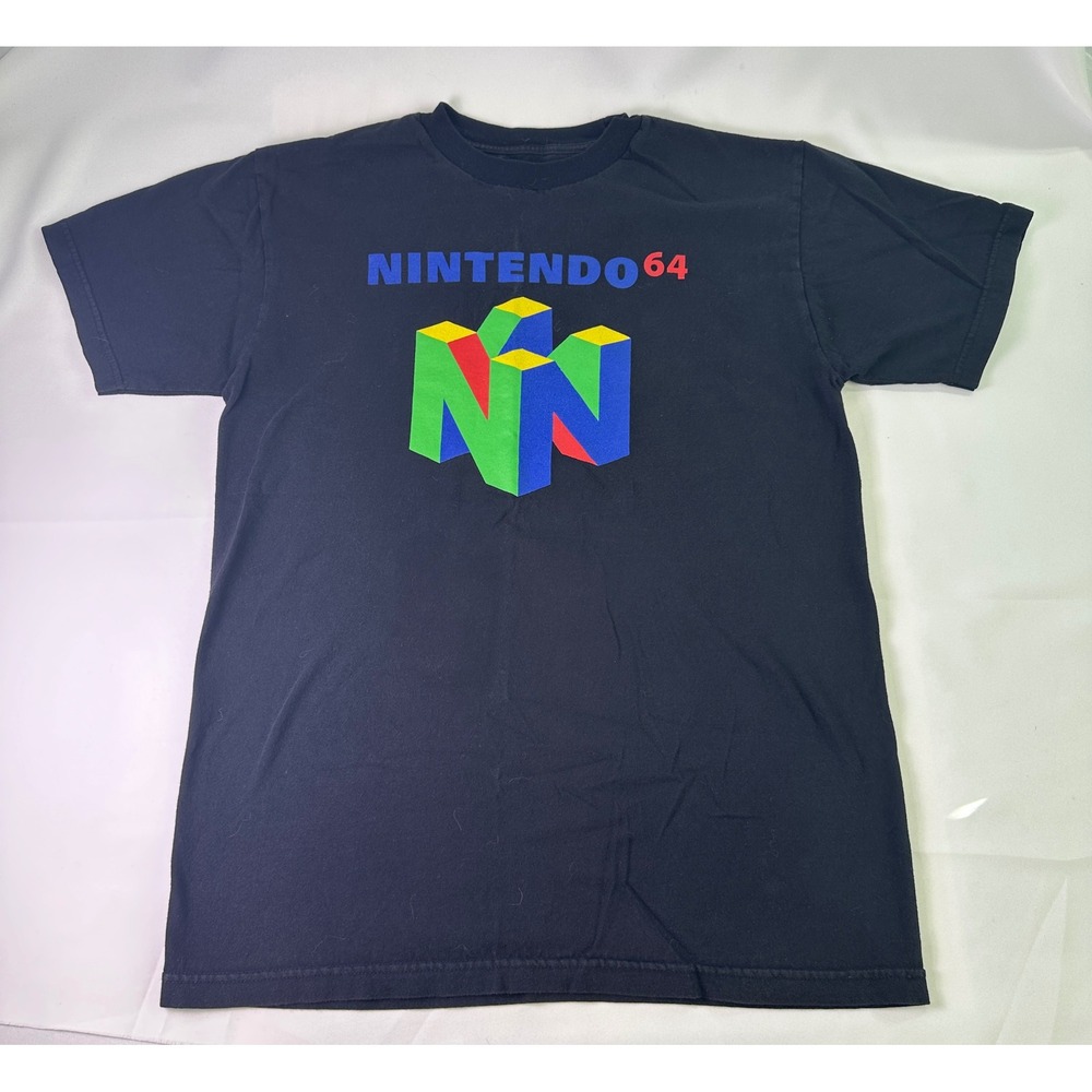Nintendo 64 N64 Black T-Shirt Men's Retro Gaming‎ Graphic Tee Vintage Style